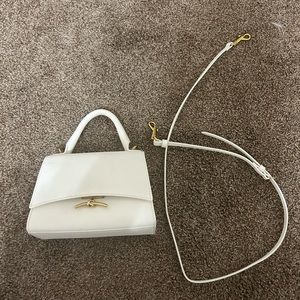 Charles & Keith white mini bag